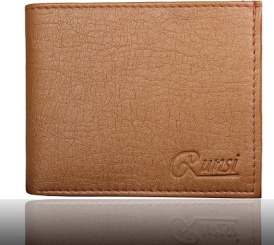 

Runsi Men Tan Artificial Leather Wallet(5 Card Slots)