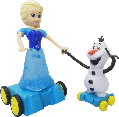 

imodish Frozen And Olaf Tango Dancing And Moving Action Figure With Light And Sound(Multicolor)