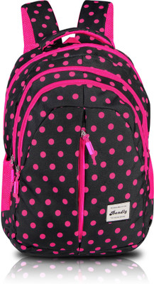 

Bendly School Bag - Polka Punch (Black-Pink) 30 Backpack(Black)