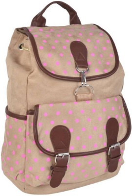

VAMSUM Polka Dot 15 Backpack(Brown)