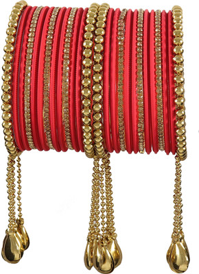NMII Metal Zircon Bangle Set(Pack of 26)