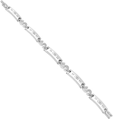 Men Style Stainless Steel Sterling Silver Bracelet