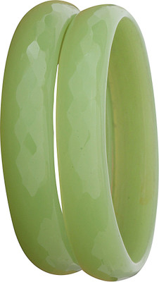 NMII Glass Bangle Set(Pack of 2)