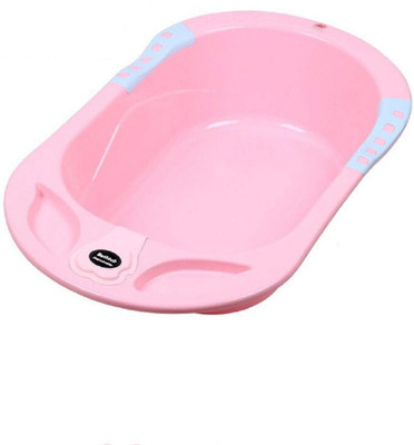 

SYGA Baby Bathtub Newborn Flexibath Bathtub with Temperature Sensor for Baby (Pink)(Pink)