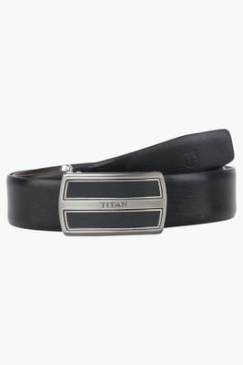 

Titan Men Formal Black Genuine Leather Belt, Black;brown