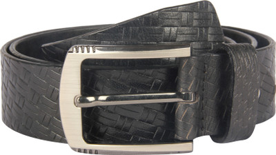 

Raza Men Casual Black Genuine Leather Belt