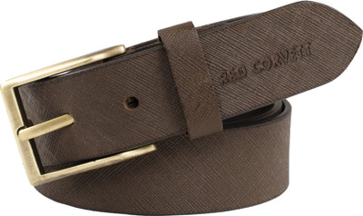 

RED Corvett Men Casual Brown Genuine Leather Belt