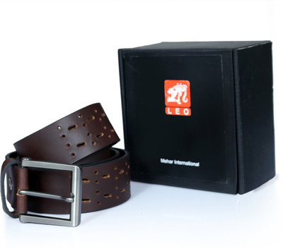 

Leo Men Casual Brown Genuine Leather Belt