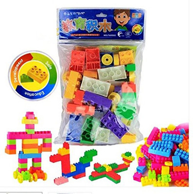

Happy GiftMart Plastic Lego Like Colorful Educational DIY Mini World Building Blocks Puzzle Construction Toy (Multicolour)-Set of 85(Multicolor)