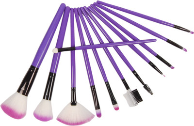 

CETC Makeup Brush Set, 12 Pieces with Purple PU Leather Case(Pack of 12)
