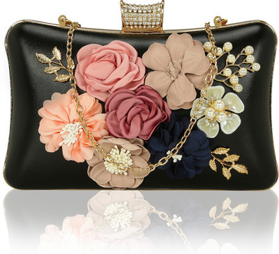 

Kleio Wedding, Party, Festive Black Clutch
