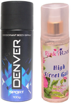 

Pink Root HIGH STREET GALS MIST 200ML WITH DENVER RIDER DEO(Set of 2)