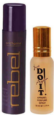 

Oriflame Sweden Rebel Deodorant Spray - For Men (75 ml) with one do it perfume 30 ml(Set of 2)
