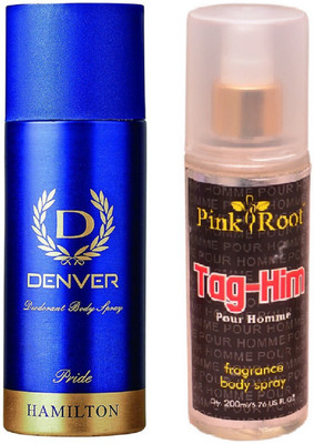 

Pink Root TAG-HIM MIST 200ML WITH DENVER PRIDE DEO(Set of 2)