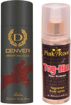 

Pink Root TAG-HIM MIST 200ML WITH DENVER SPORT DEO(Set of 2)