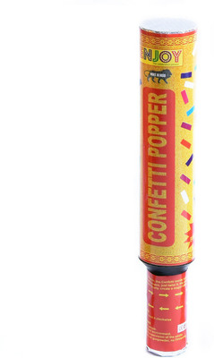

ENJOY Multicolor Eco Friendly Bat Party Poppers for Birthday Party/Anniversary Party/Celebration any Occasions (Pack of 1) - 1 ml
