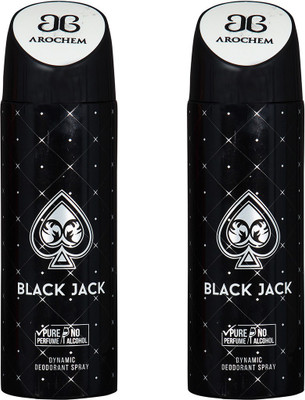 

AROCHEM BLACK JACK AND BLACK JACK DYNAMIC PURE DEODORANT Deodorant Spray - For Men & Women(200 ml, Pack of 2)