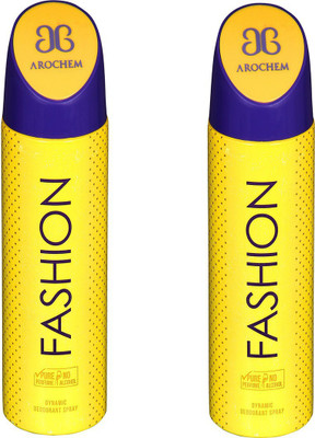 

AROCHEM FASHION AND FASHION DYNAMIC PURE DEODORANT Deodorant Spray - For Men & Women(200 ml, Pack of 2)