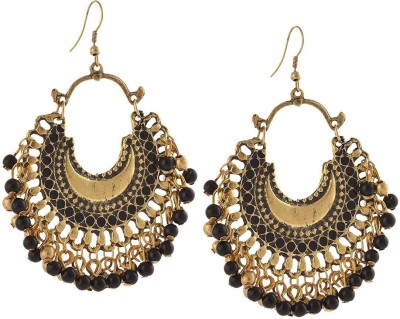 Karatcart 100133021540 Crystal Alloy Chandbali Earring