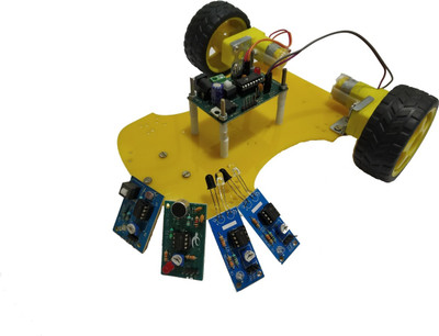 

Embeddinator 3 IN 1 NON PROGRAMMABLE ROBOTIC DIY KIT (WITHOUT MICROCONTROLLER) Educational Electronic Hobby Kit