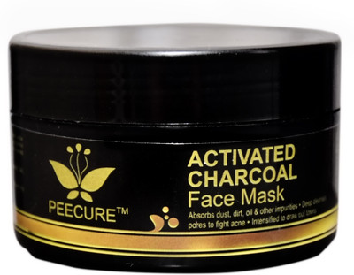 

Peecure ACTIVATED CHARCOAL WITH HEALING WHITE CLAY FACE MASK (200 GM)FOR ACNE BLACK HEAD REMOVER FOR MEN AND WOMEN(200 g)