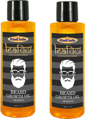 

Khadi Leaf veda Beard Growth Oil-With Almond and Argon oil (Pack of 2) Hair Oil(60 ml)