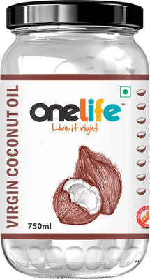 

OneLife Extra Organic Coconut Oil for Skin and Hair (750 ml) Hair Oil(750 ml)