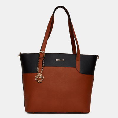 

Cara Mia Tote(Tan, Black), Black;tan