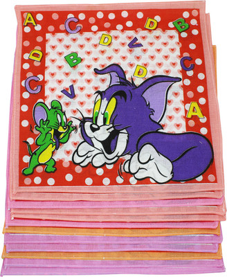 

Neska Moda Kid's Tom & Jerry Cotton 30x30 CM Handkerchief(Pack of 12)