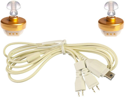 

Siemens Pockettio DHP with Receivers and Ear Tip for Both ears Wire. Pocket Hearing Aid(White)