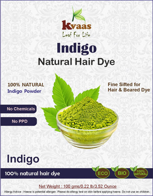 

KVAAS 100% Natural Indigo Powder (Indigofera Tinctoria) (100 g)(100 g)