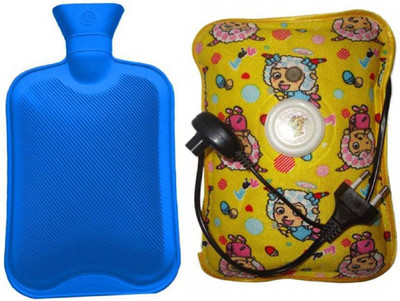 

FUTUREWIZARD 2 Pack Combo of Electric Hot water bag and Non Electric Hot Water Bottle 1 L Hot Water Bag (Multicolor) NON ELECTRIC and electric combo 1 L Hot Water Bag(Multicolor)