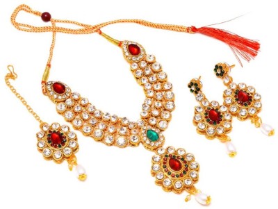 Jewar Mandi Alloy Multicolor Jewellery Set(Pack of 1)