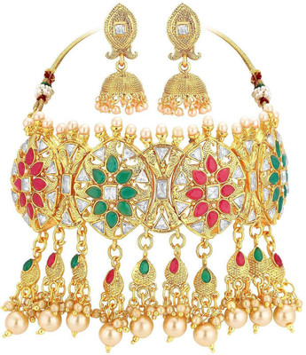 Sukkhi Alloy Gold-plated Multicolor Jewellery Set(Pack of 1)