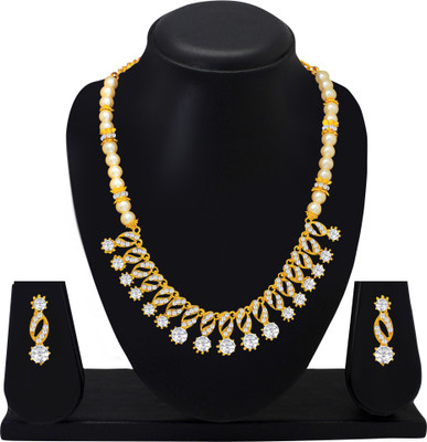 Divastri Alloy Gold-plated Multicolor Jewellery Set(Pack of 1)