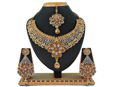 VATSALYA creation Alloy Gold-plated Gold, Silver Jewellery Set(Pack of 1)