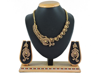 VATSALYA creation Alloy Gold-plated Gold, Silver Jewellery Set(Pack of 1)