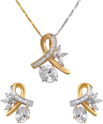 STYYLO FASHION Brass Gold-plated Silver, Gold Jewellery Set(Pack of 1)