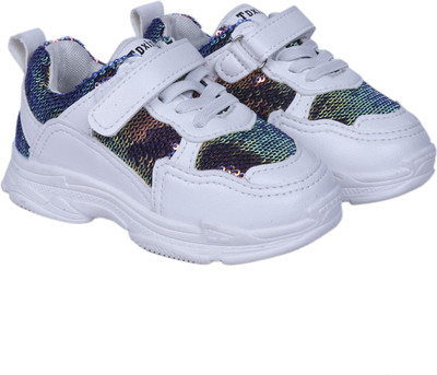 

FEETWELL Boys & Girls Velcro Sneakers(White