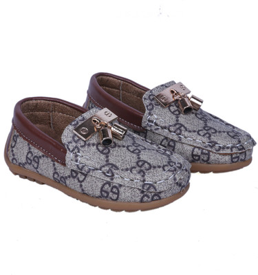 

FEETWELL Boys Slip on Loafers(Brown