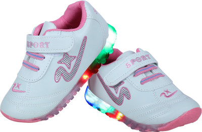

LNG Lifestyle Boys & Girls Velcro Running Shoes(Pink