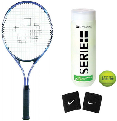 

Cosco Max Power ( Senior Size ) Tennis Racquet ( Color on Availability) with Tennis Ball " Tretorn Serie " 2 Band Tennis Kit
