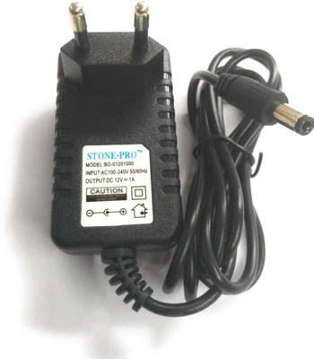 STONE-PRO 12V 1A Power Adapter, Power Supply Ac Input 100-240V Dc Output 12Volts 1Amps Worldwide Adapter 12 V Adapter(Power Cord Included)