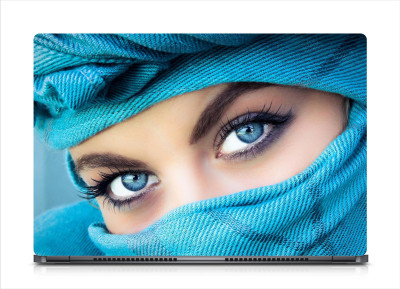 

punix Blue Eyes in Blue Skarf Exclusive High Quality Laptop Decal, laptop skin sticker 15.6 inch (15 x 10) Inch new Vinyl Laptop Decal 15.6