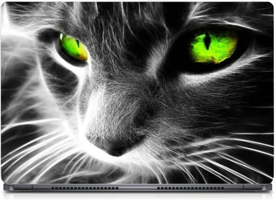 

punix Green Cat Eyes Exclusive High Quality Laptop Decal, laptop skin sticker 15.6 inch (15 x 10) Inch new Vinyl Laptop Decal 15.6
