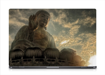 

punix Buddha Statue Clouds Exclusive High Quality Laptop Decal, laptop skin sticker 15.6 inch (15 x 10) Inch new Vinyl Laptop Decal 15.6