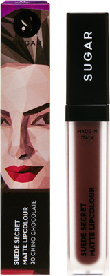 

Sugar SUEDE SECRET MATTE LIPCOLOUR - 20 Chino Chocolate (Deep Brown)(Deep Brown)