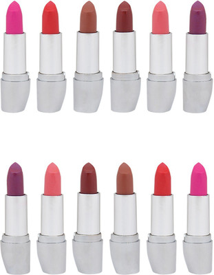 NutriGlow Set of 12 Lipsticks(Multicolor, 42 g)