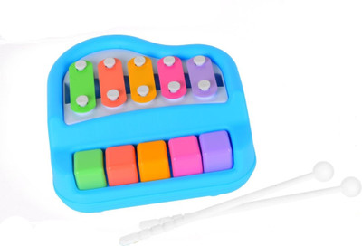 TOYGALAXY BEAUTIFUL MELODY XYLOPHONE WITH KEYBOARD 18M+(Multicolor)