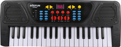

BIG MONKEY TOYS Electronic Musical Keyboard 37 Keys Piano With Mic (Black, White)(Black, White)